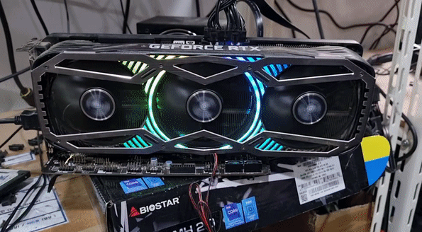 풀박스! 이엠텍 rtx3080 블랙에디션 깔끔한제품